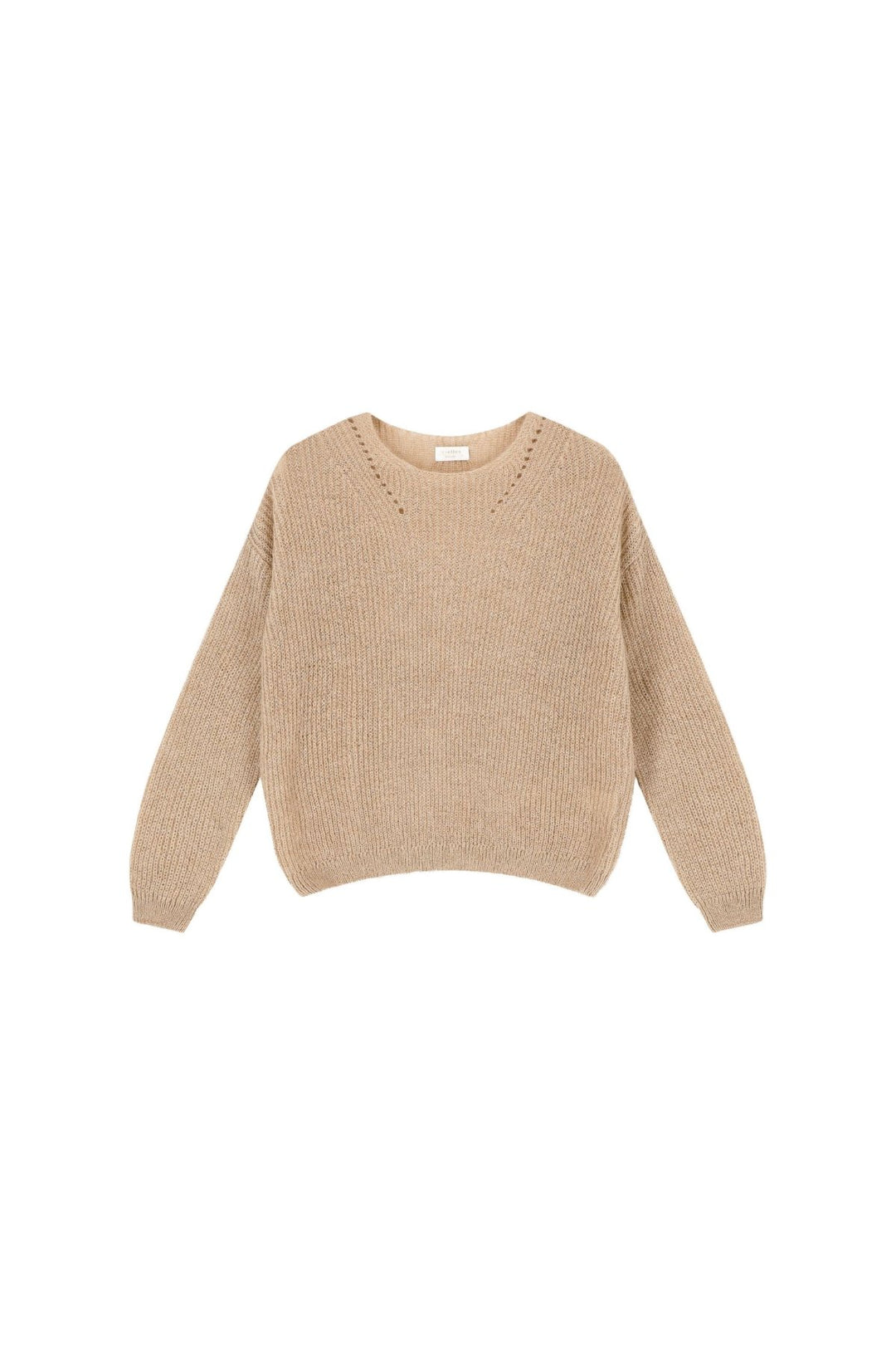 Beige Dames pull mohair | Colette Cafe Latte