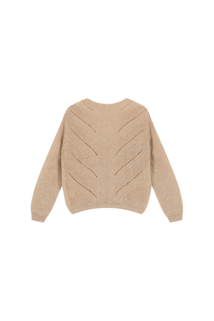Beige Dames pull mohair | Colette Cafe Latte