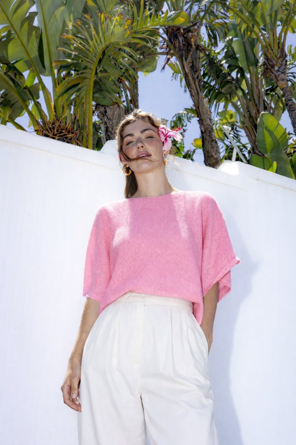Sweatshirt mohair pink  | Leonie Pink Drink