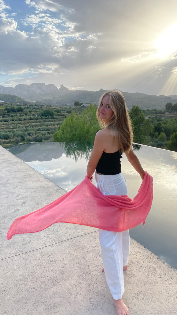 Helene Rhubarb Scarf