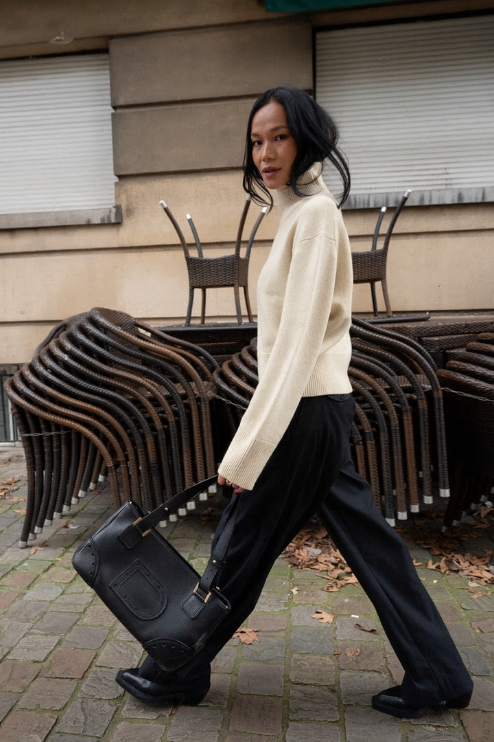 Dames Pull Renee cashmere off-white