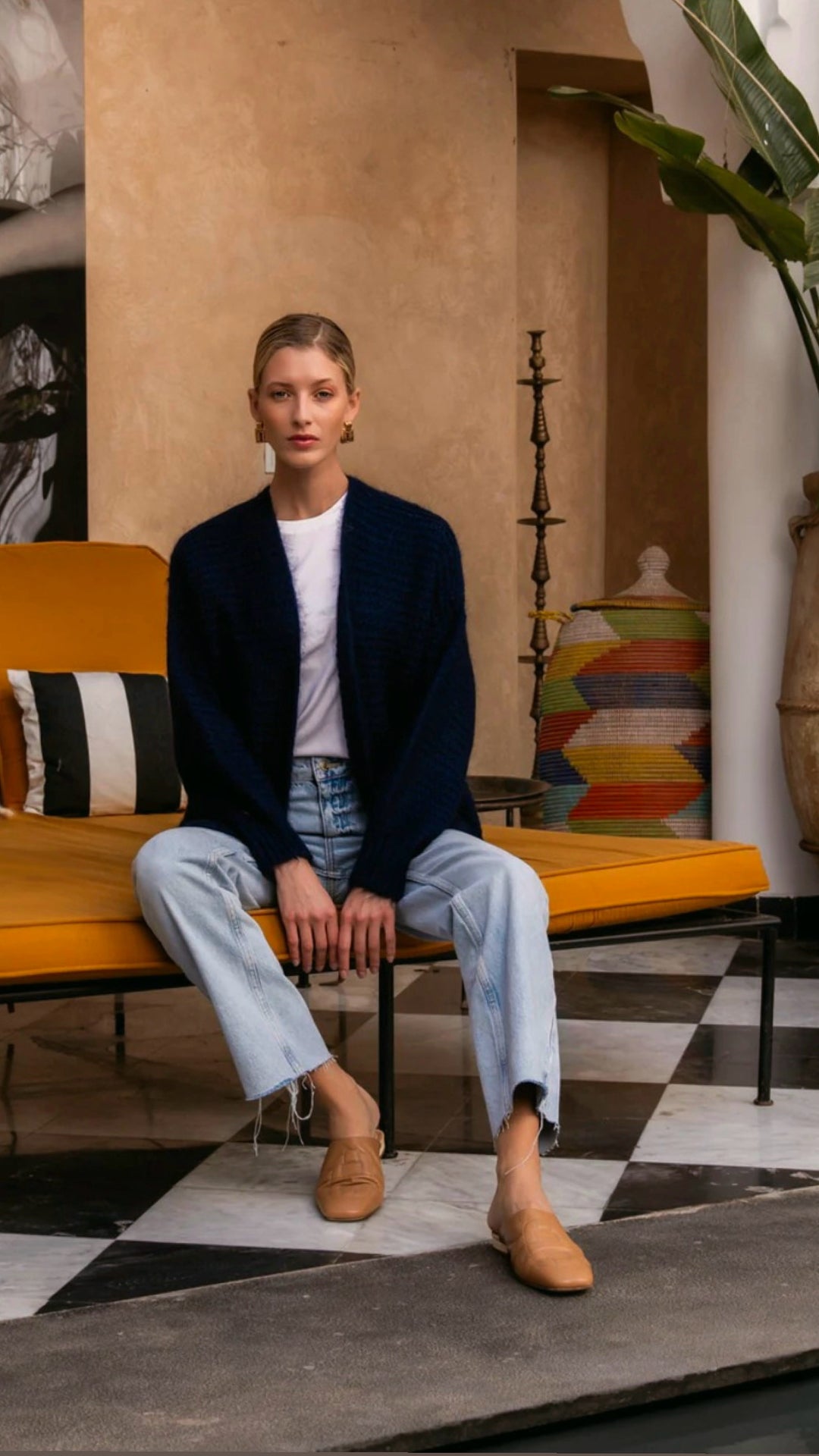 Isabelle Cardigan mohair blue