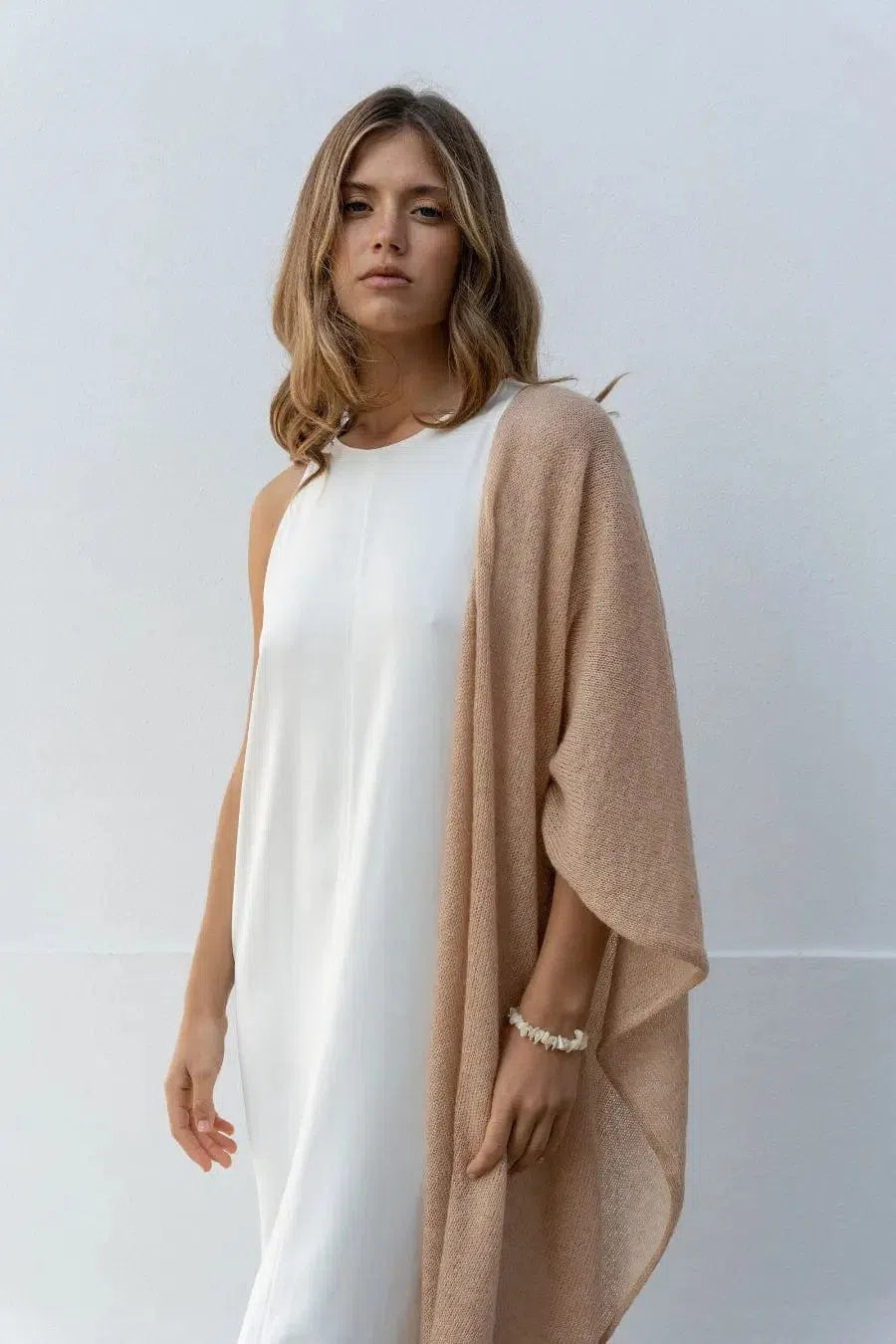 Écharpe Femme en Mohair Laurence – Sable