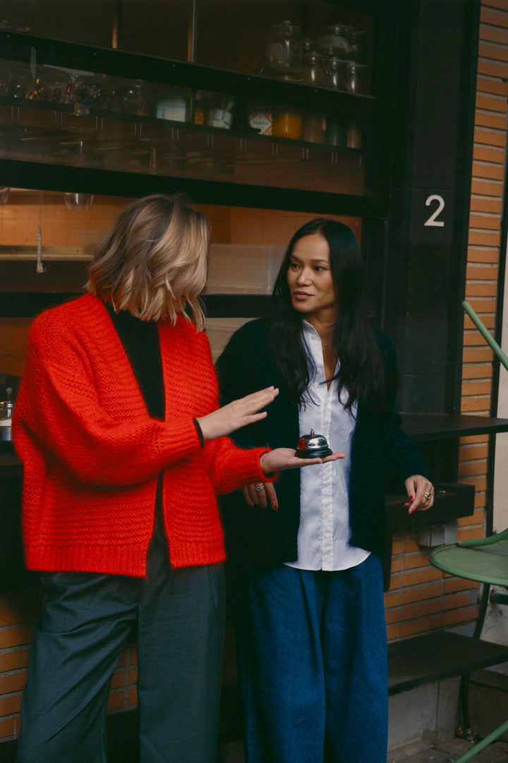 Isabelle Cardigan mohair blue