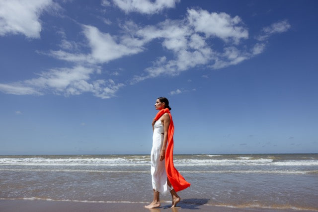 Jille Neon Orange Écharpe