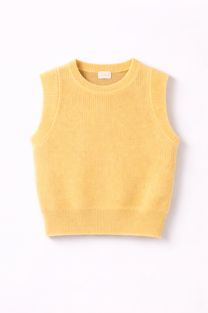 Dames pull mohair Virginie soft butter yellow