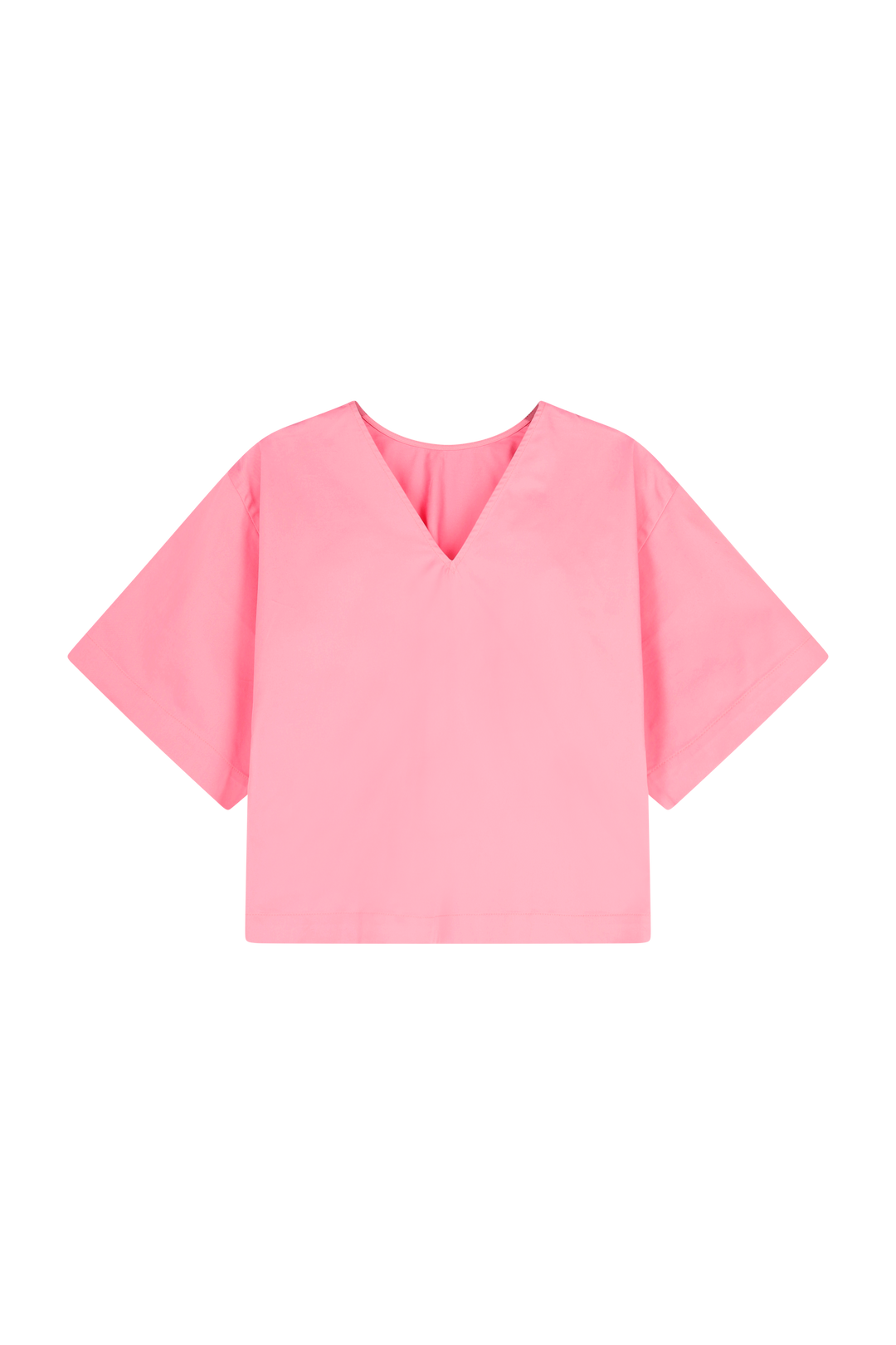 Dames blouse roze met V |  Reversible  |Emilie