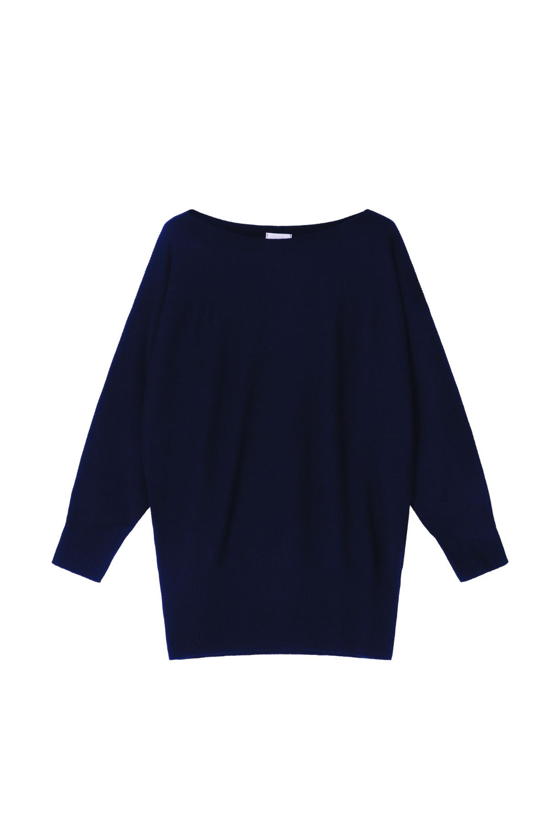 Dames pull in cashmere blauw met boothals | Louise