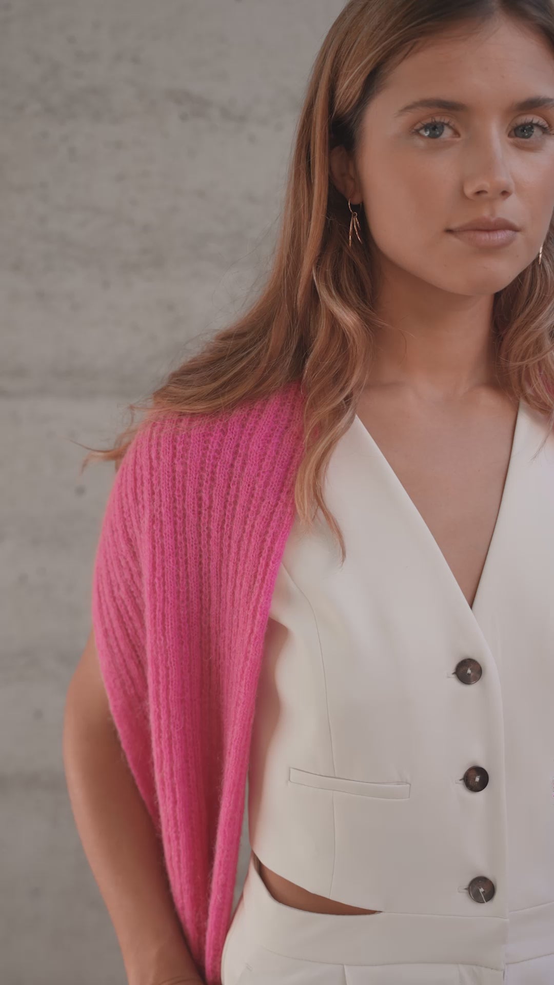 Charlotte Peacock Pink Sjaal